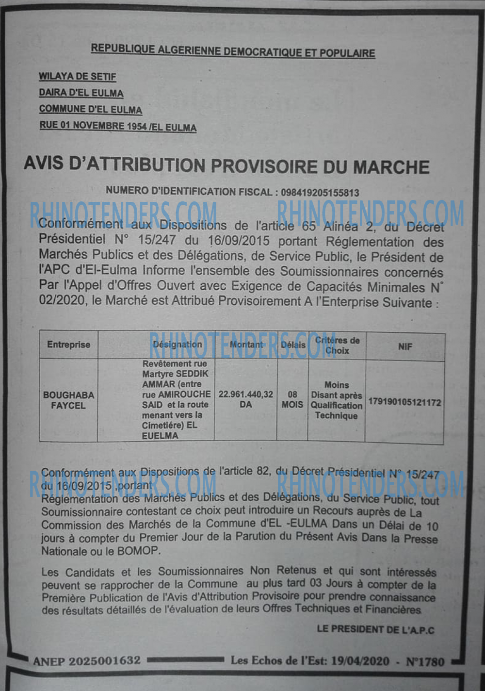 Les Echos de l'Est