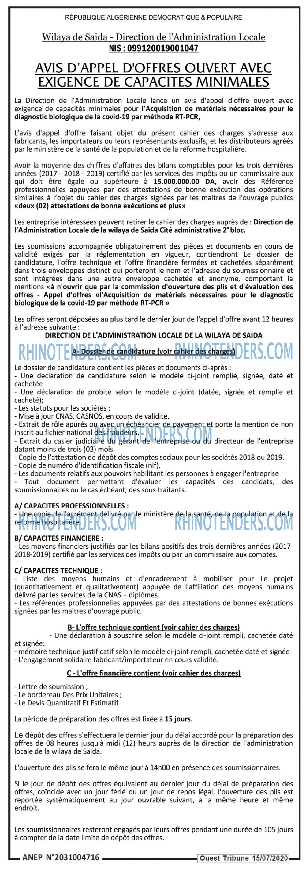 ouest TRIBUNE