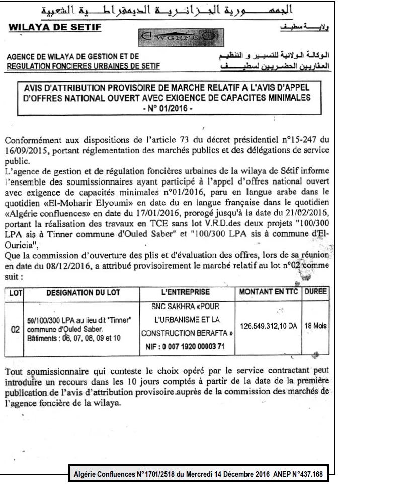 Algerie Confluence