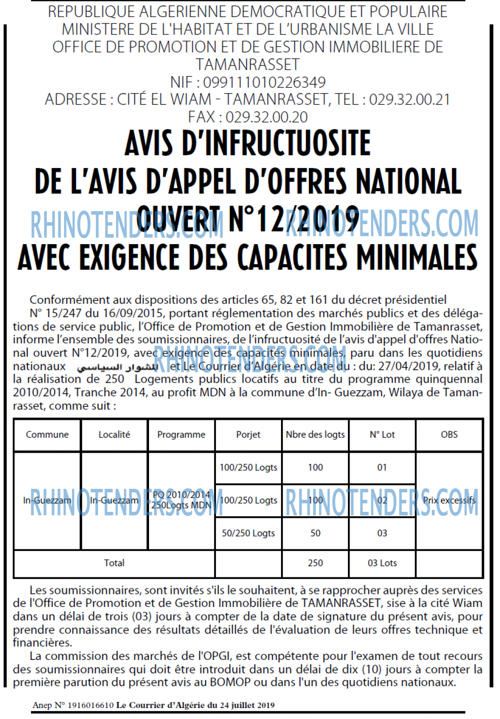 Le Courrier d'Algerie