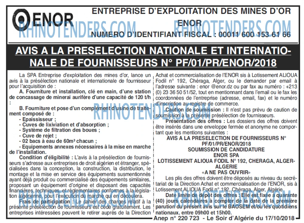 LE SOIR D'ALGERIE