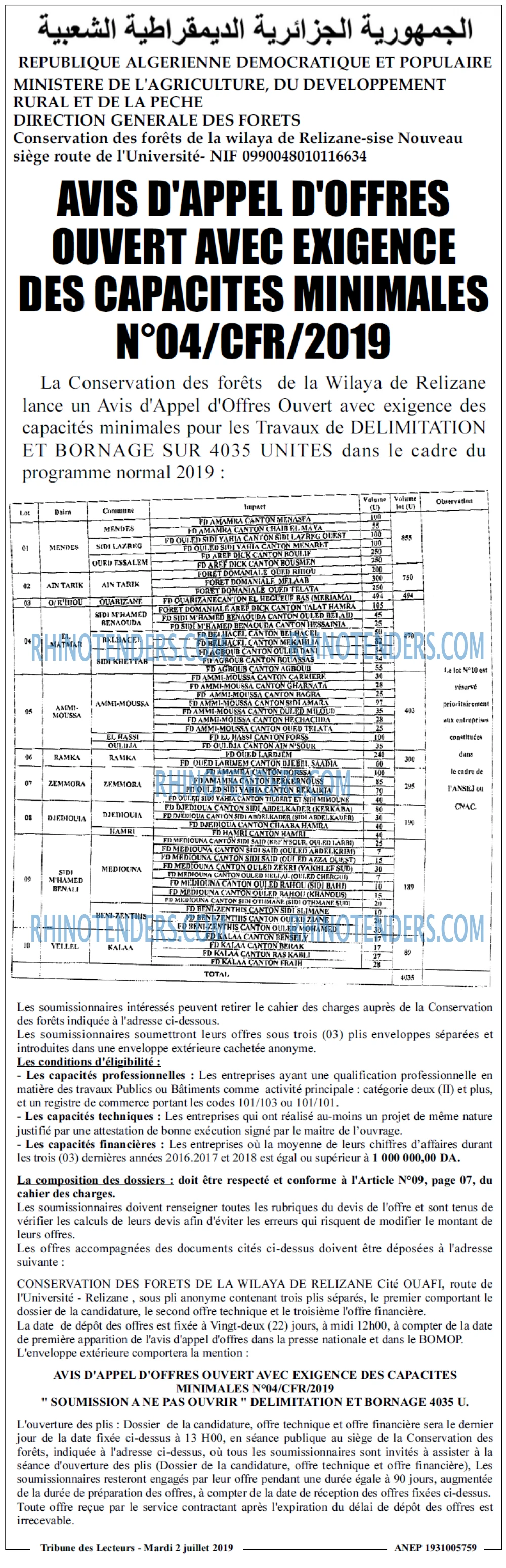 TRIBUNE DES LECTEURS