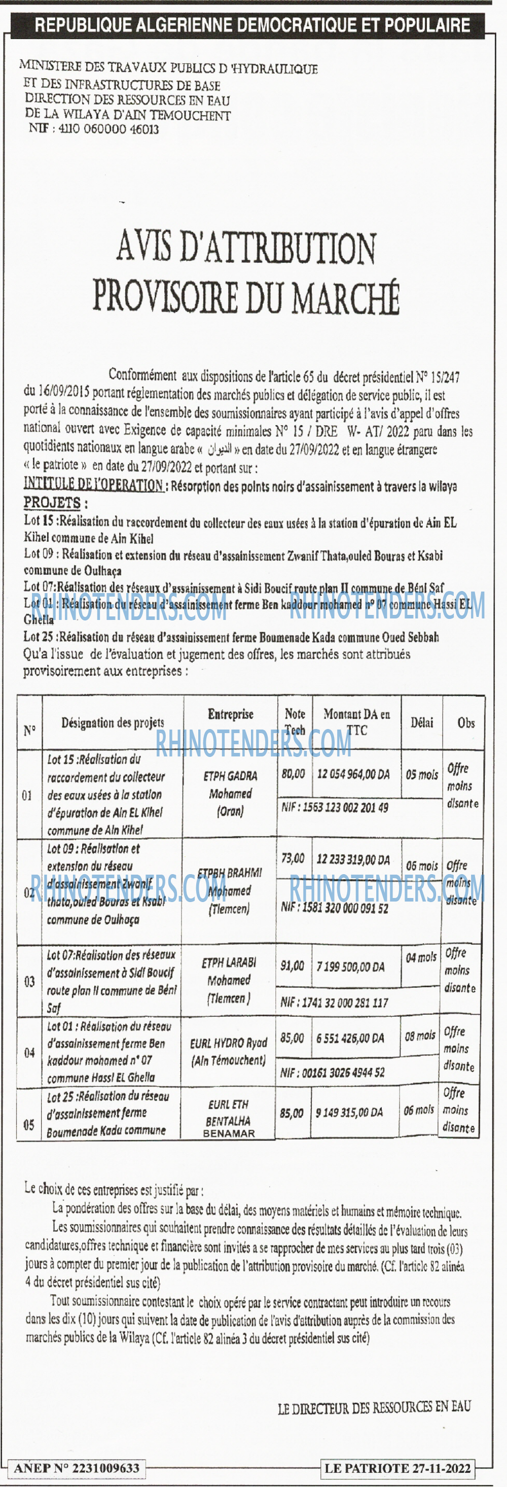 LE PATRIOTE