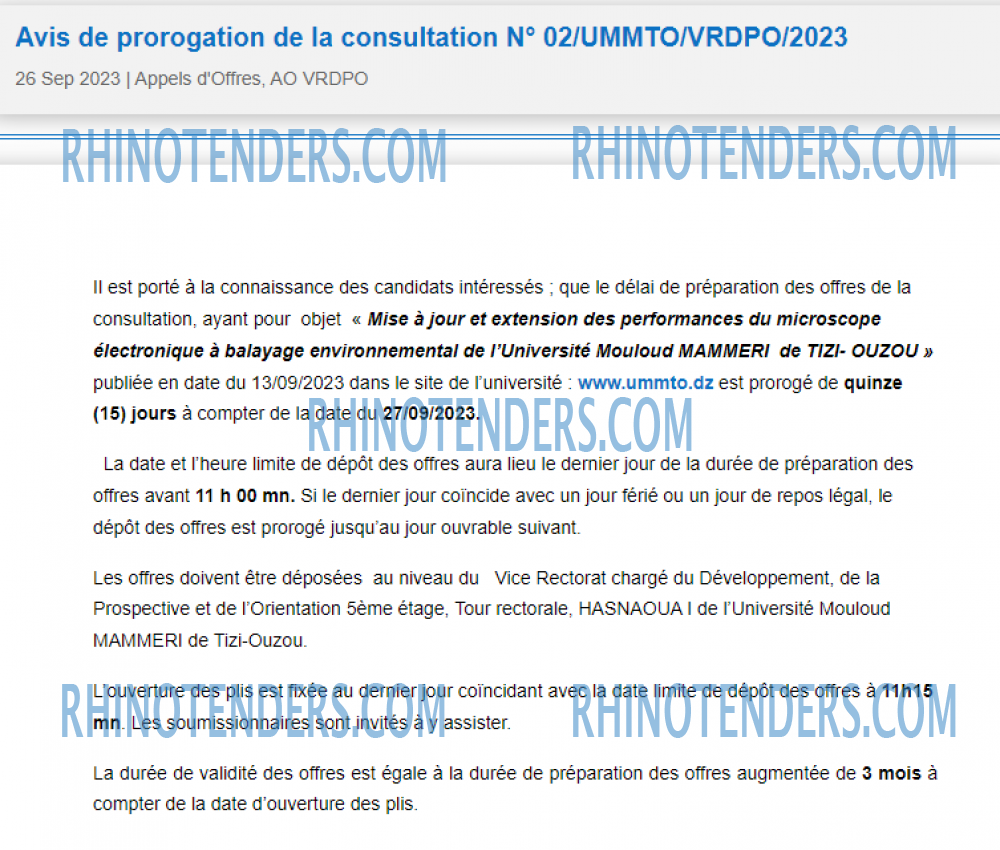 Rhinotenders
