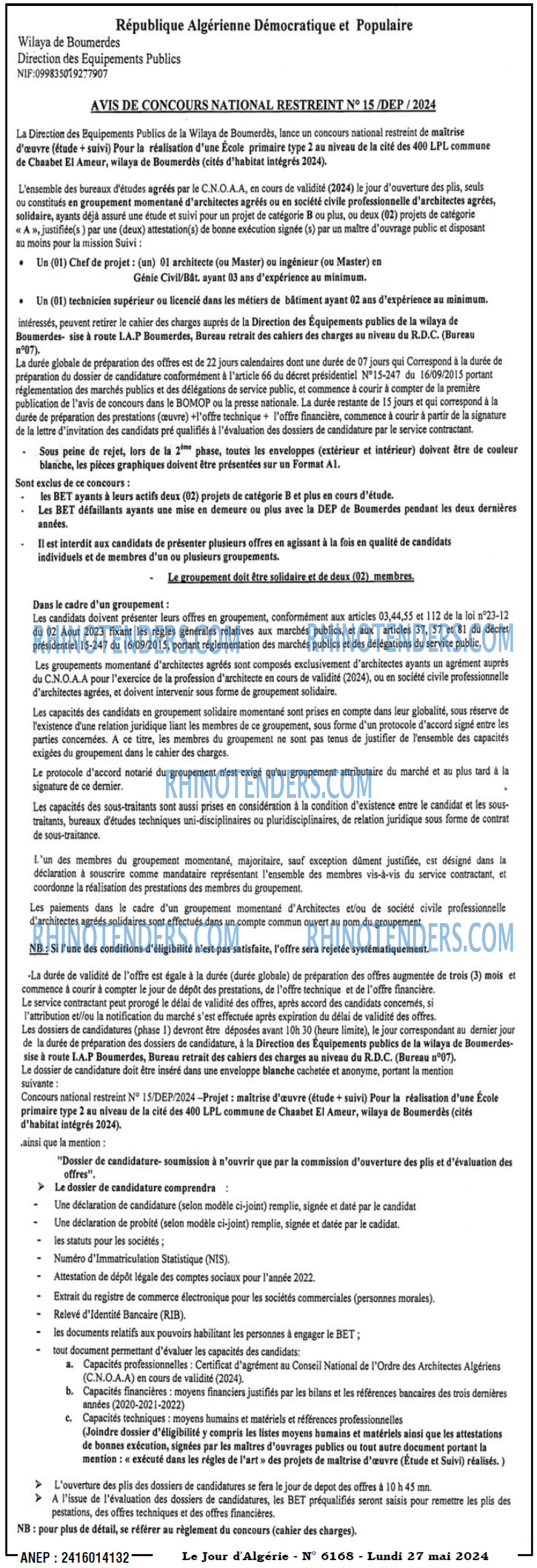 Le Jour d'Algérie