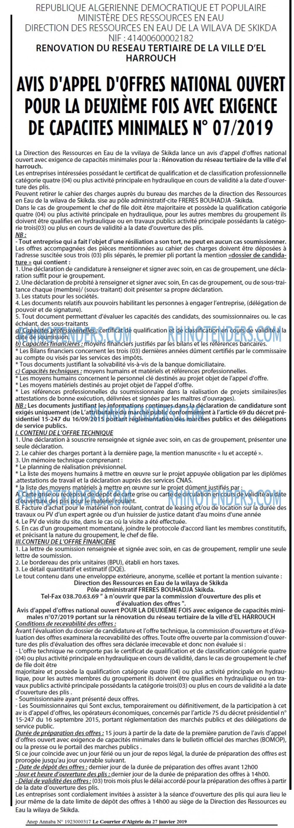 Le Courrier d'Algerie