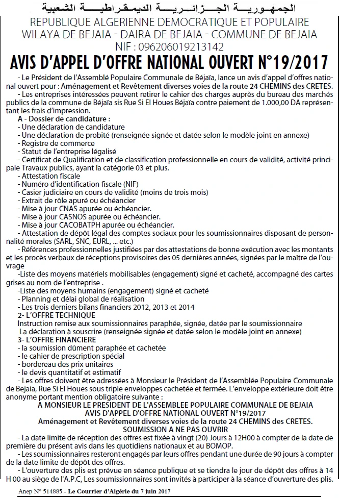 Le Courrier d'Algerie