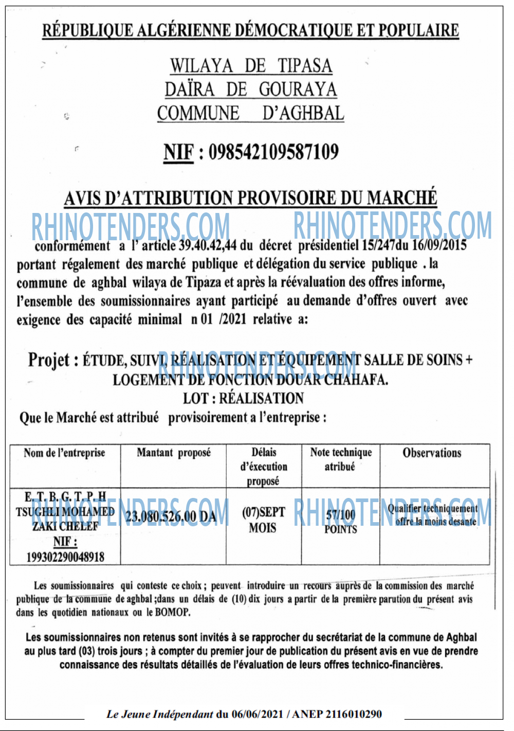 Jeune Independant