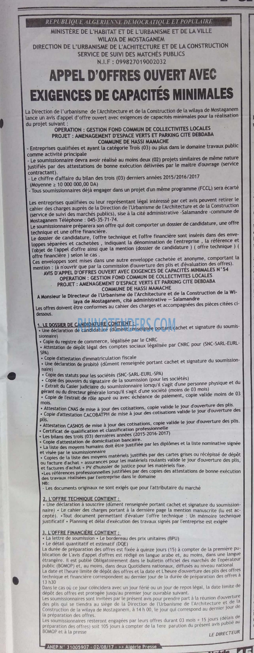 ALGERIE PRESSE