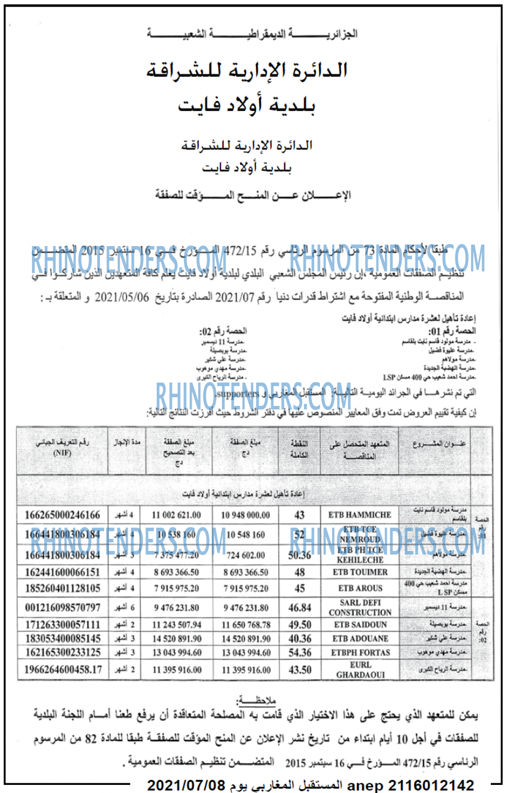 El Moustakbal El Magharibi.