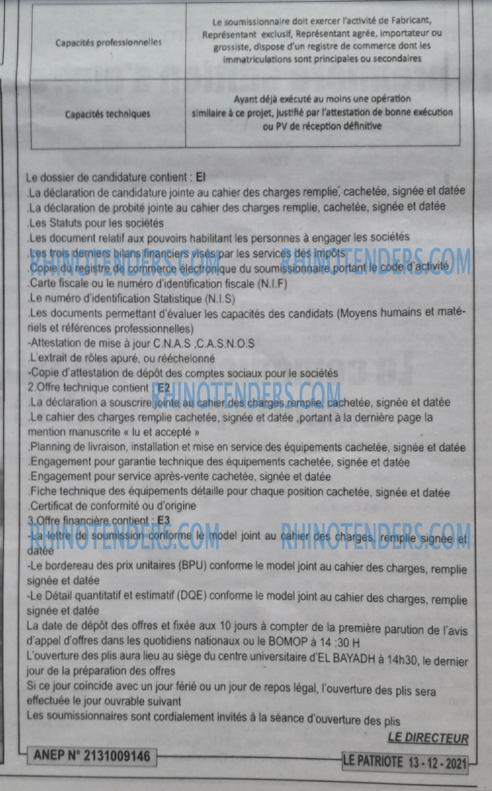 LE PATRIOTE