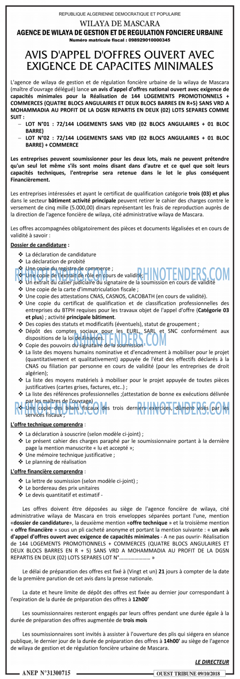 ouest TRIBUNE