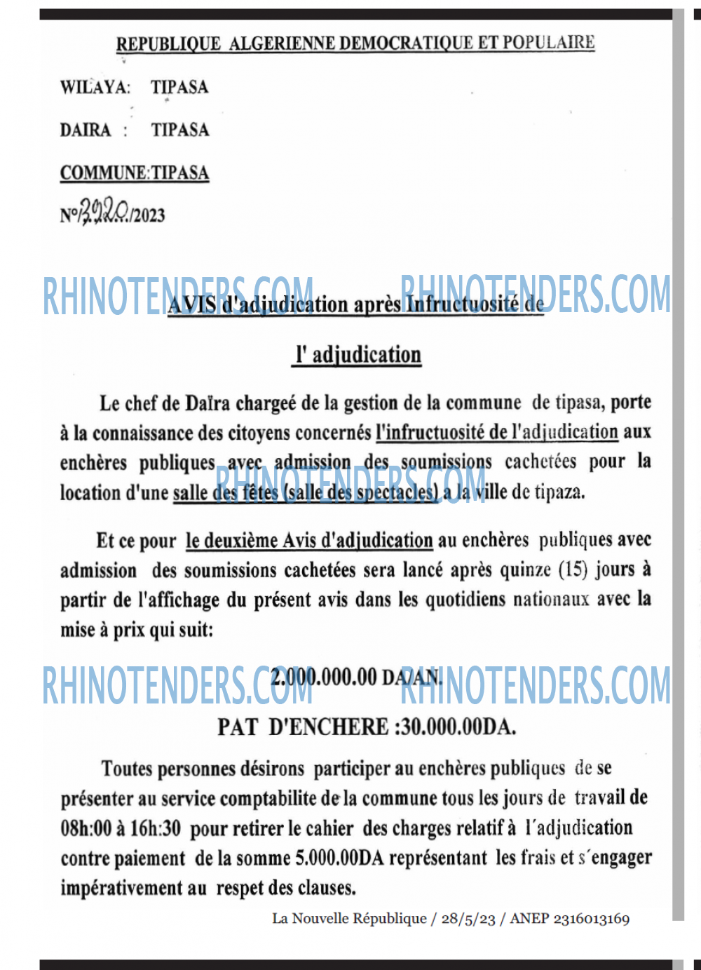 NOUVELLE REPUBLIQUE
