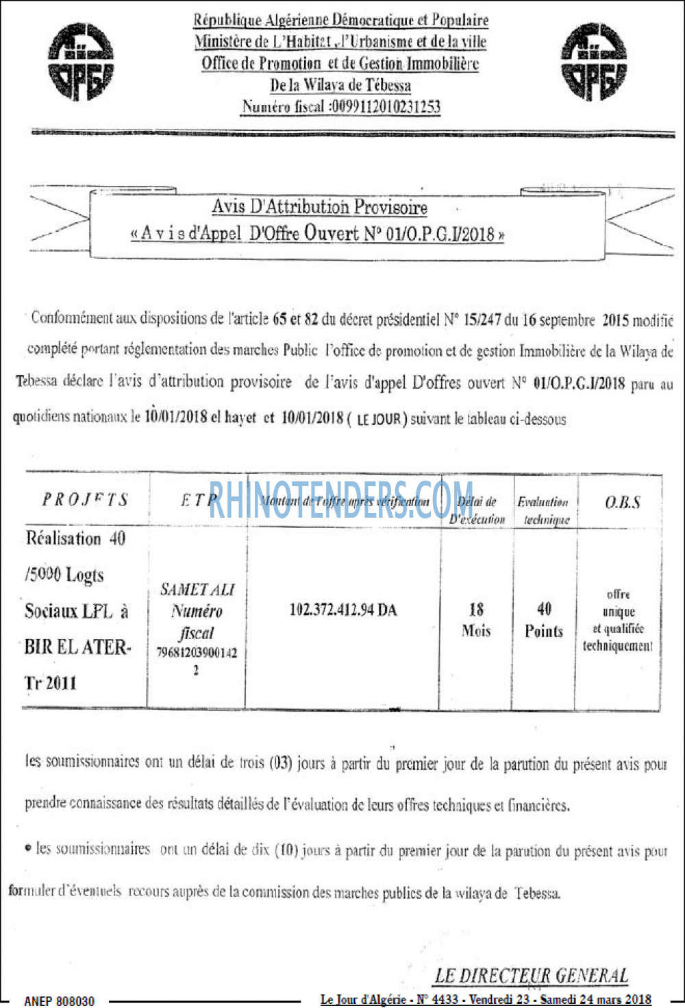Le Jour d'Algérie