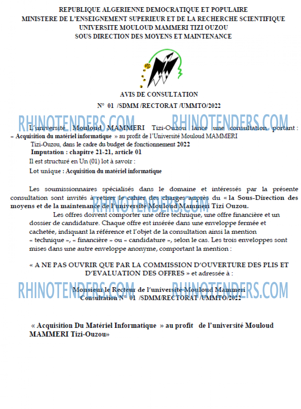 Rhinotenders