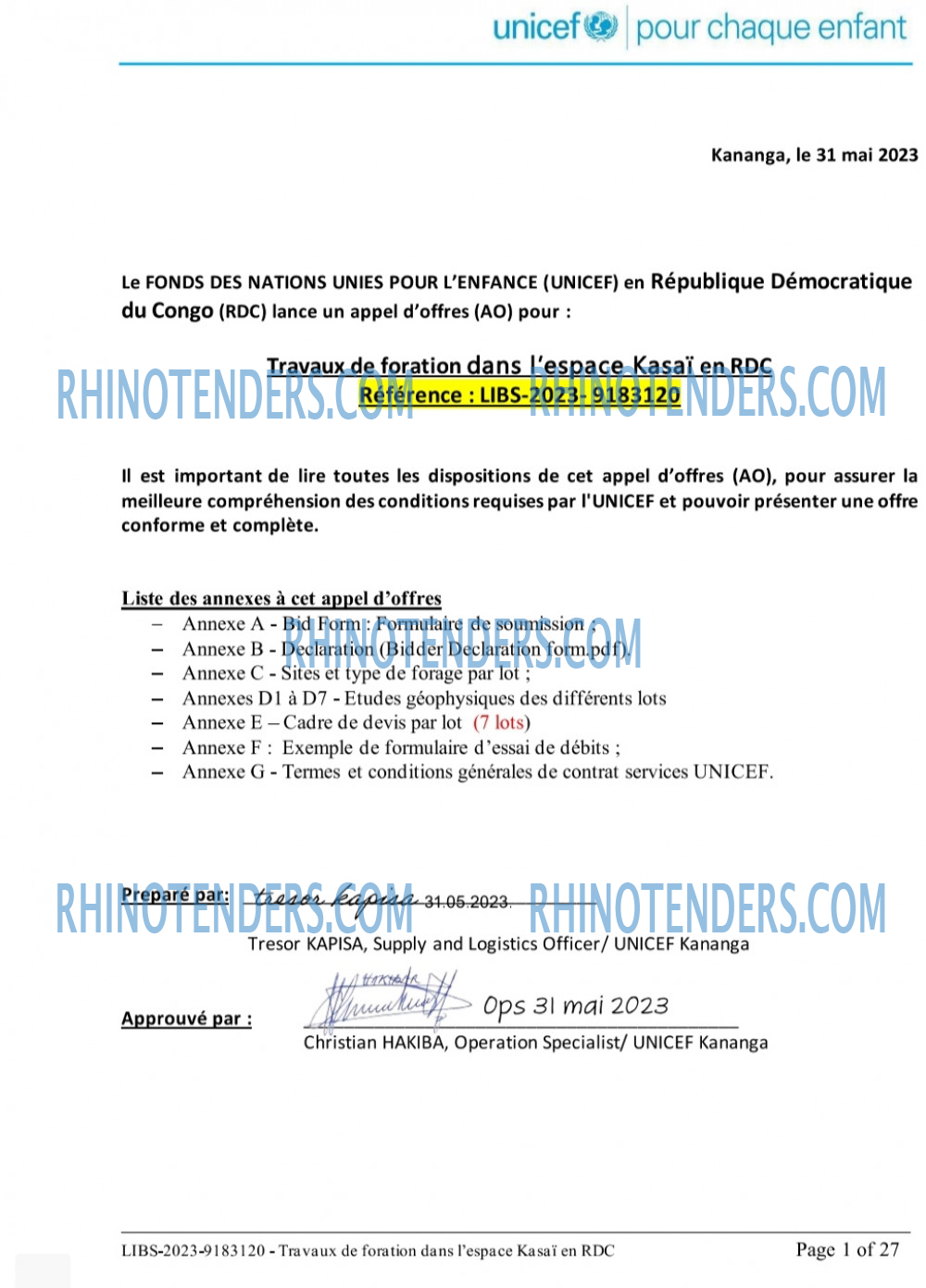 Rhinotenders
