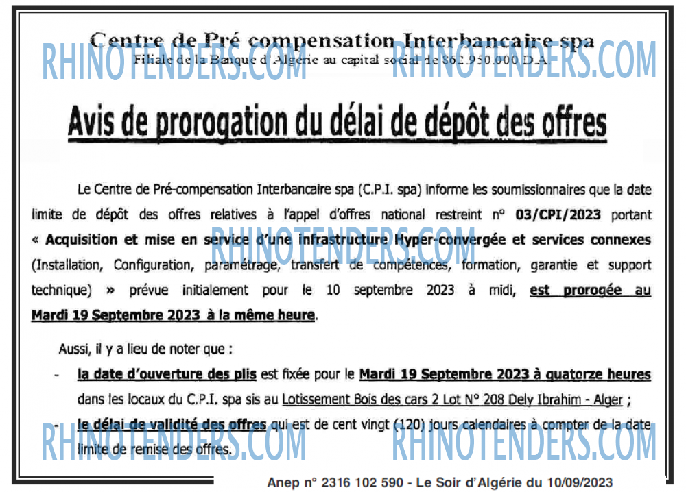 LE SOIR D'ALGERIE