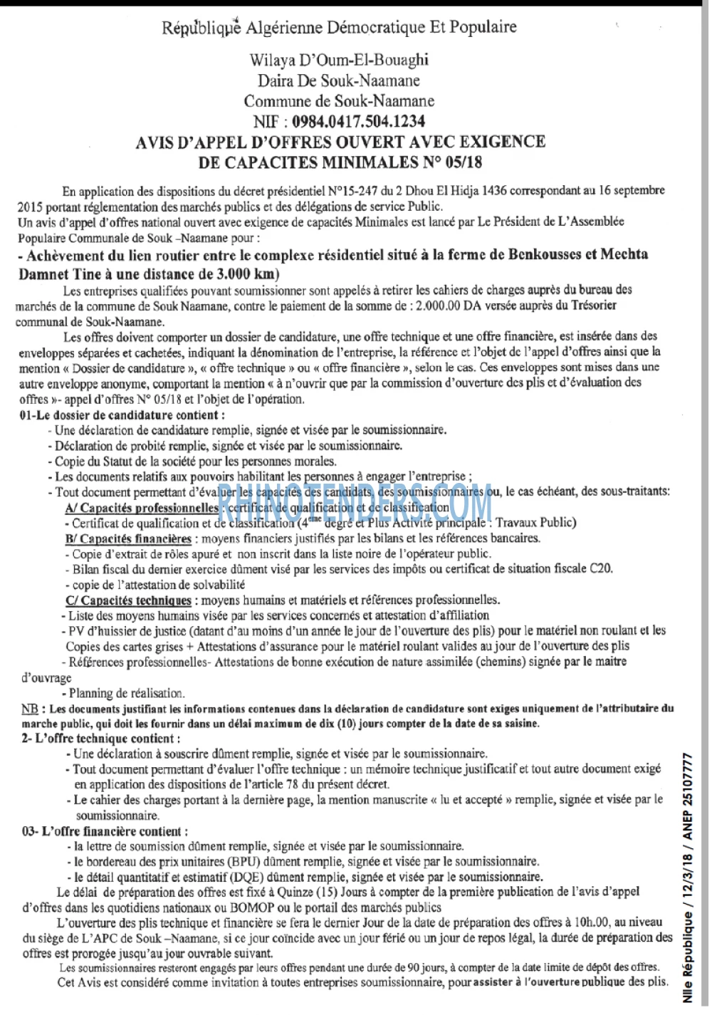 NOUVELLE REPUBLIQUE