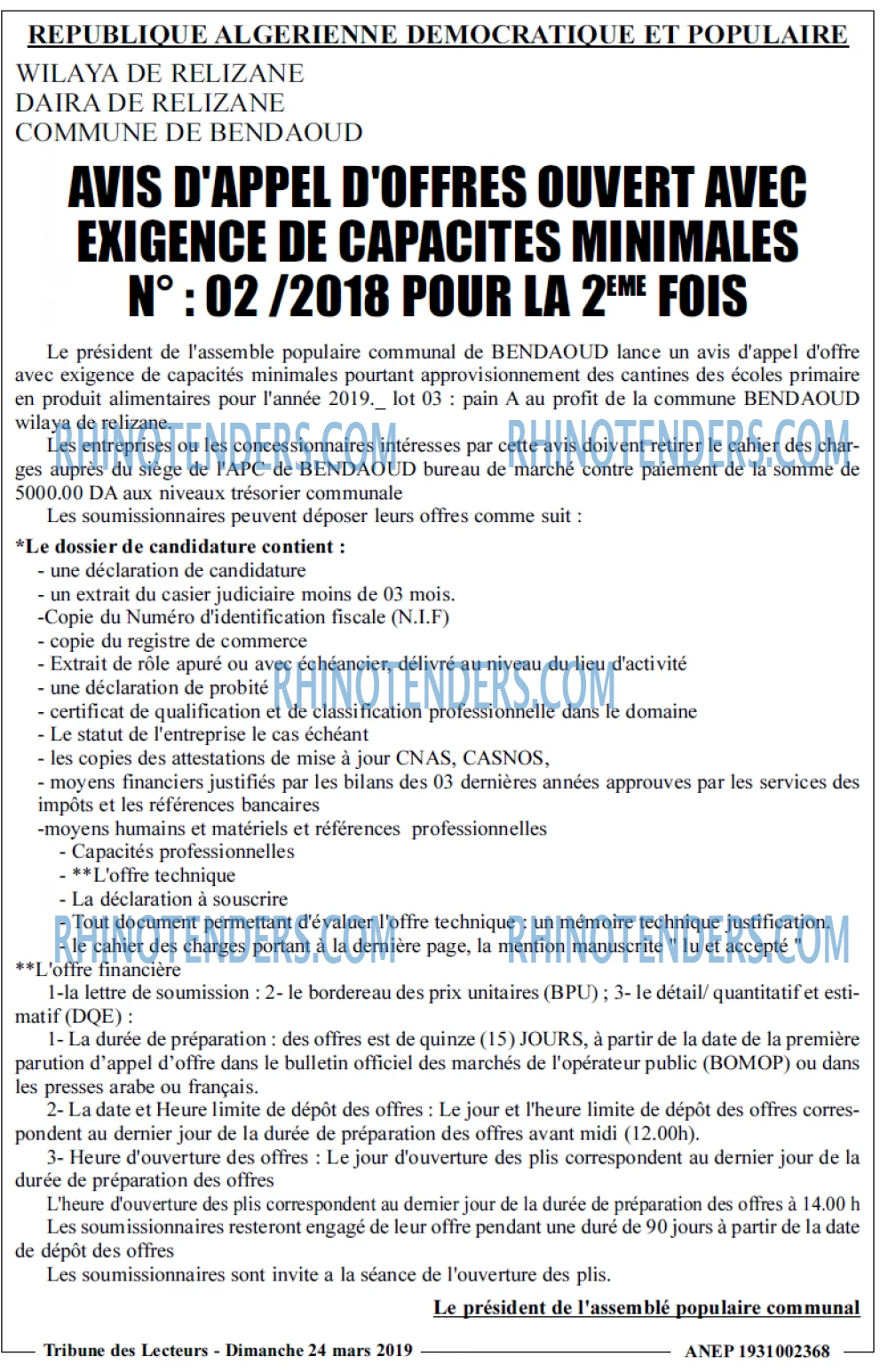 TRIBUNE DES LECTEURS