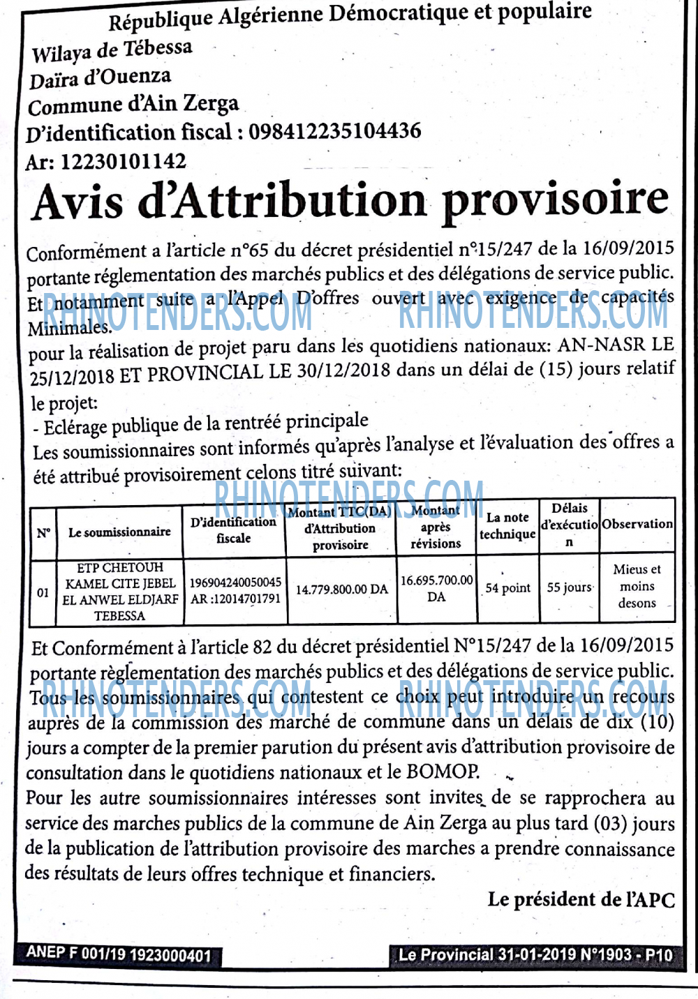 LE PROVINCIAL