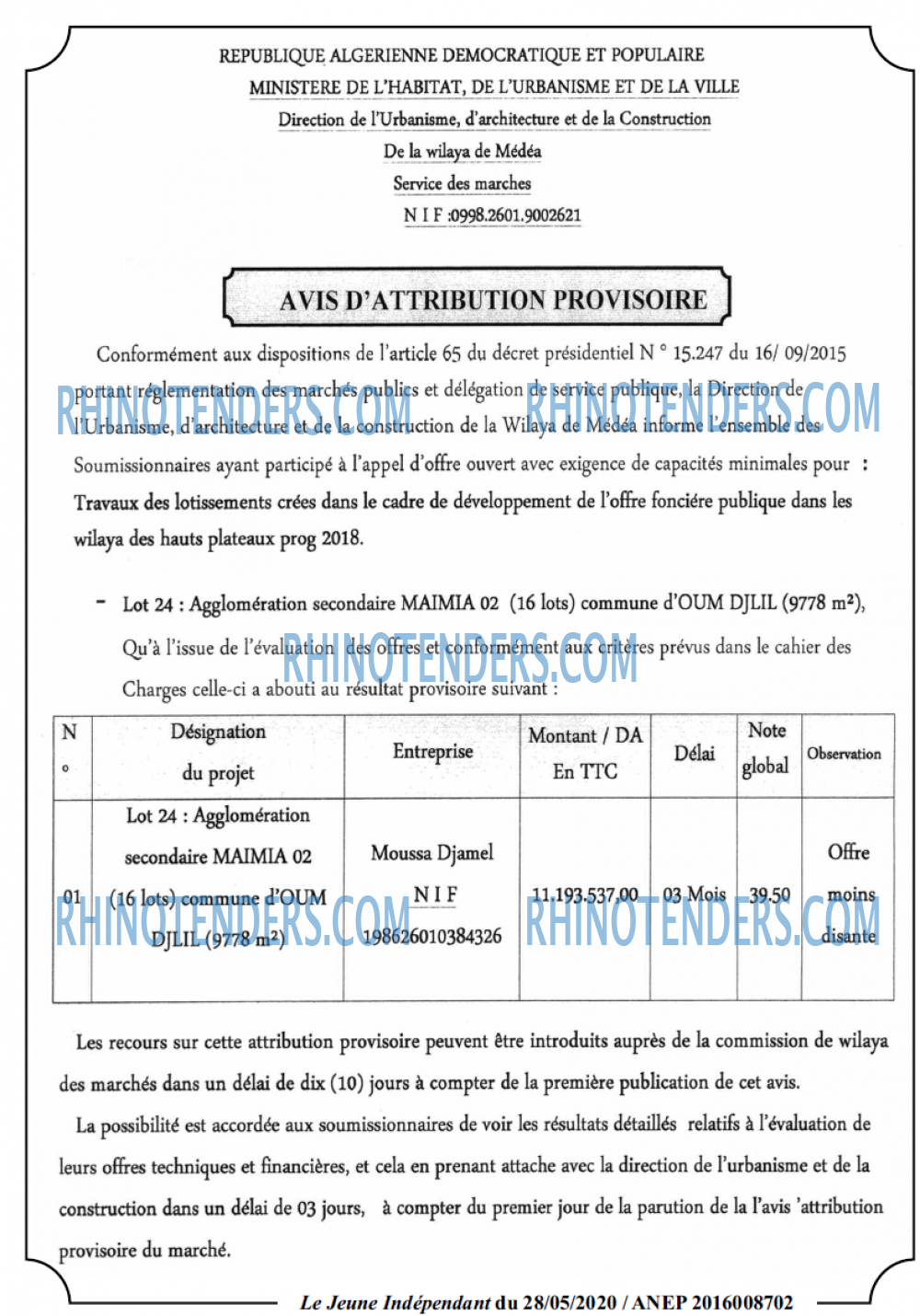 Jeune Independant