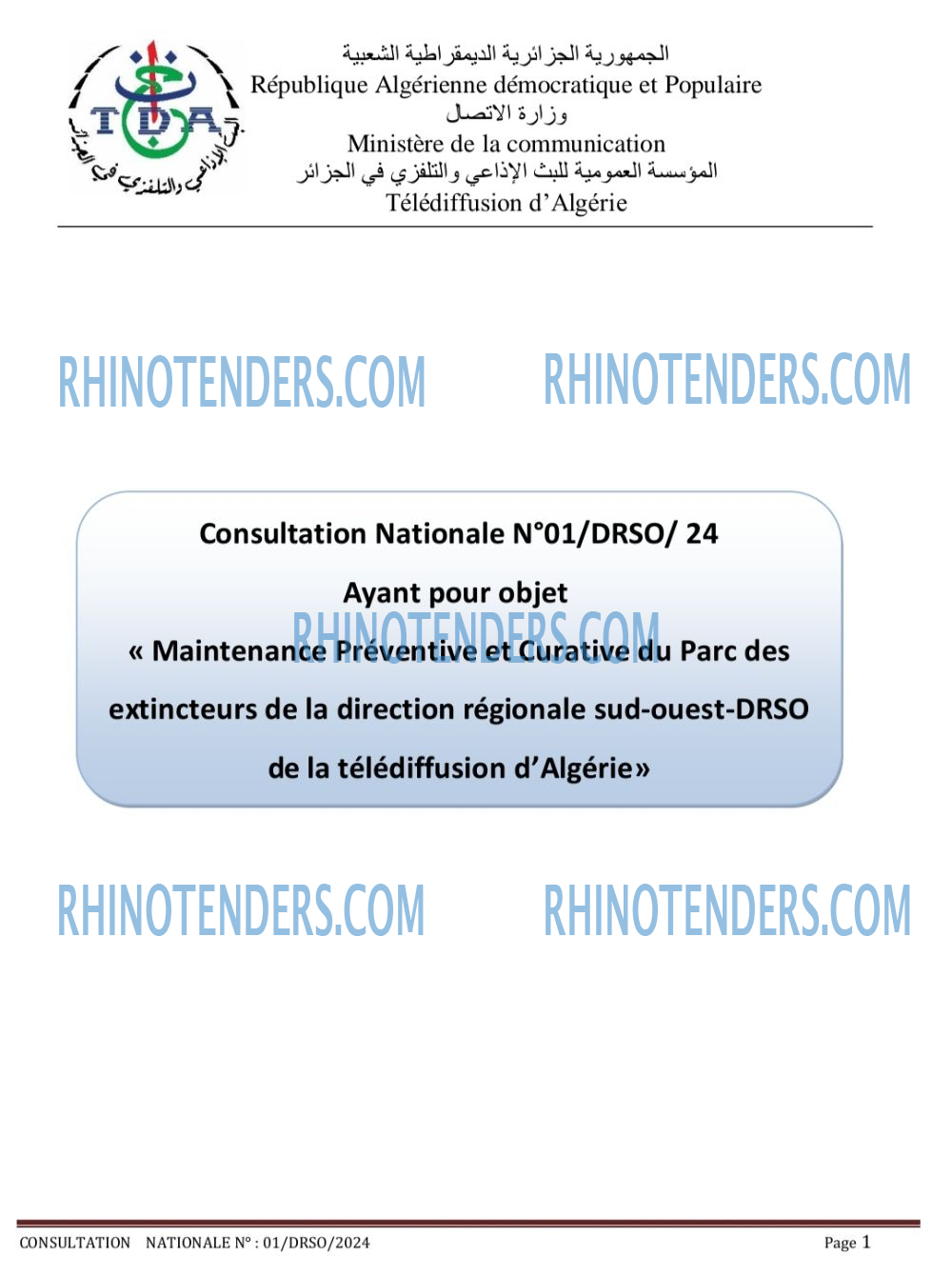 TDA - Télédiffusion d'Algérie