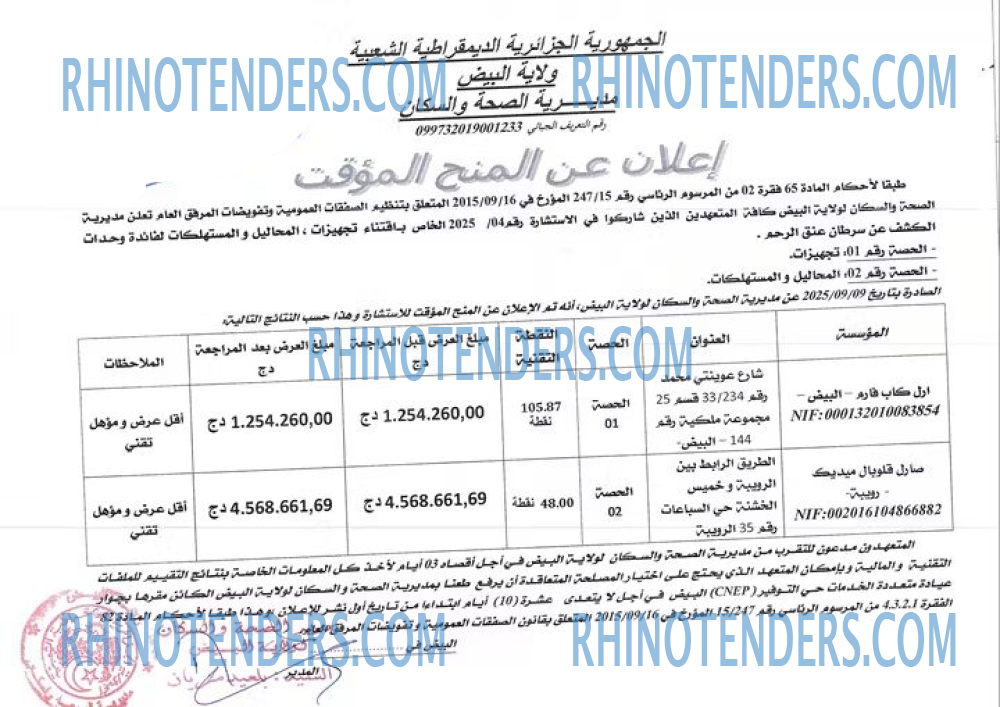 Rhinotenders