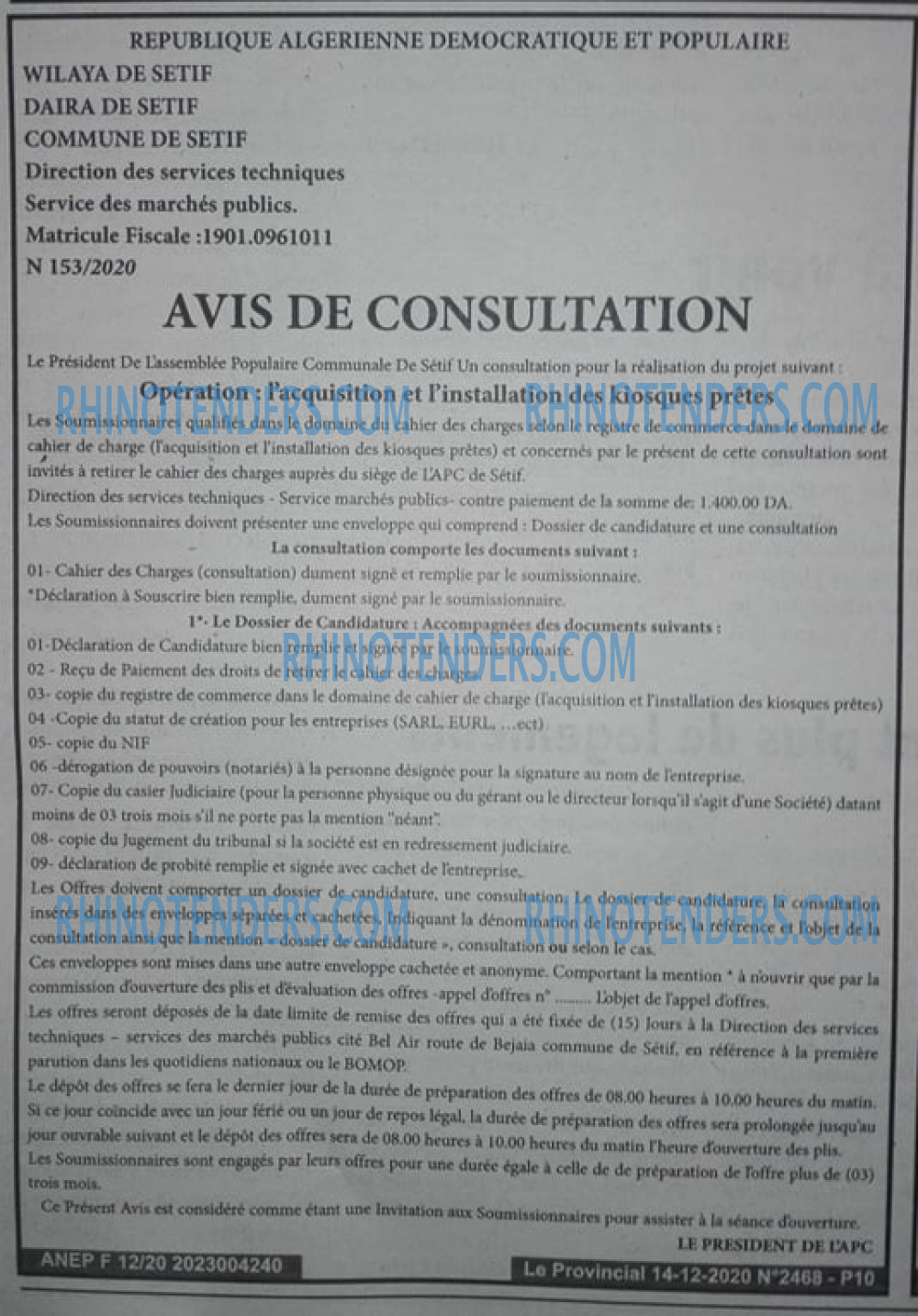 LE PROVINCIAL