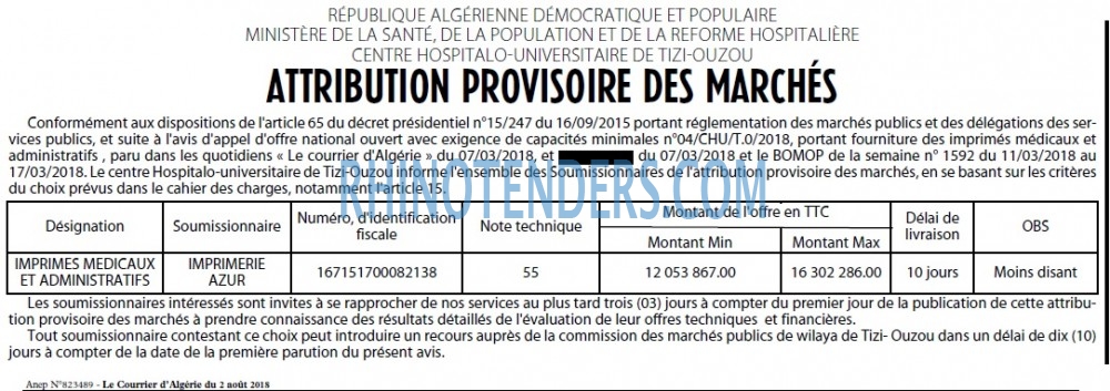 Le Courrier d'Algerie