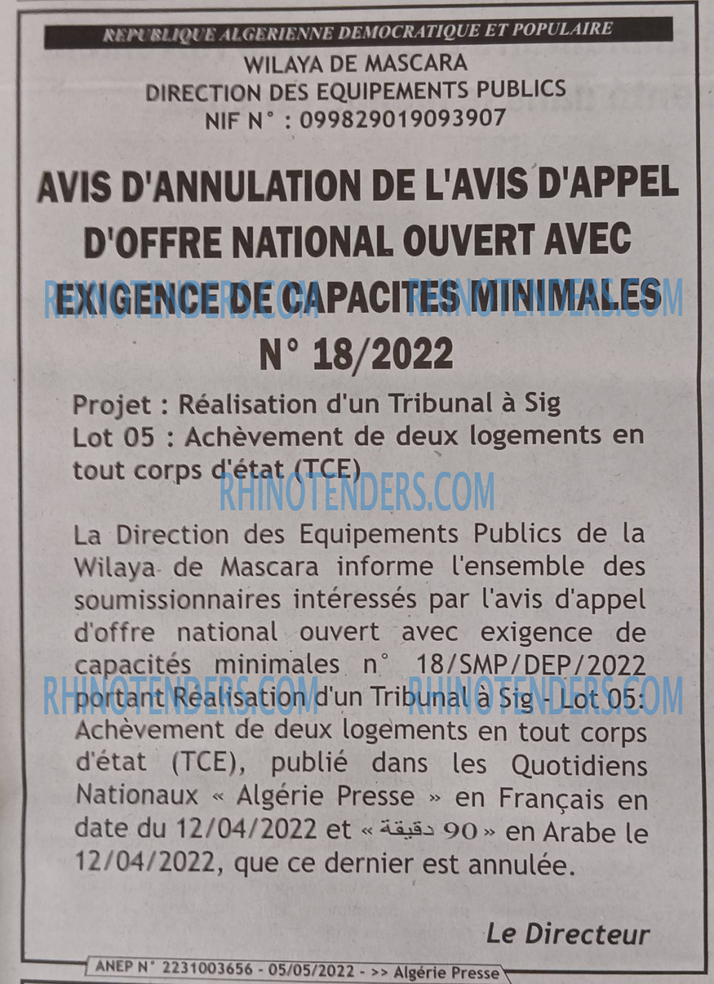 ALGERIE PRESSE