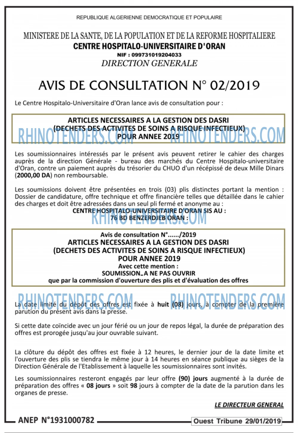 ouest TRIBUNE