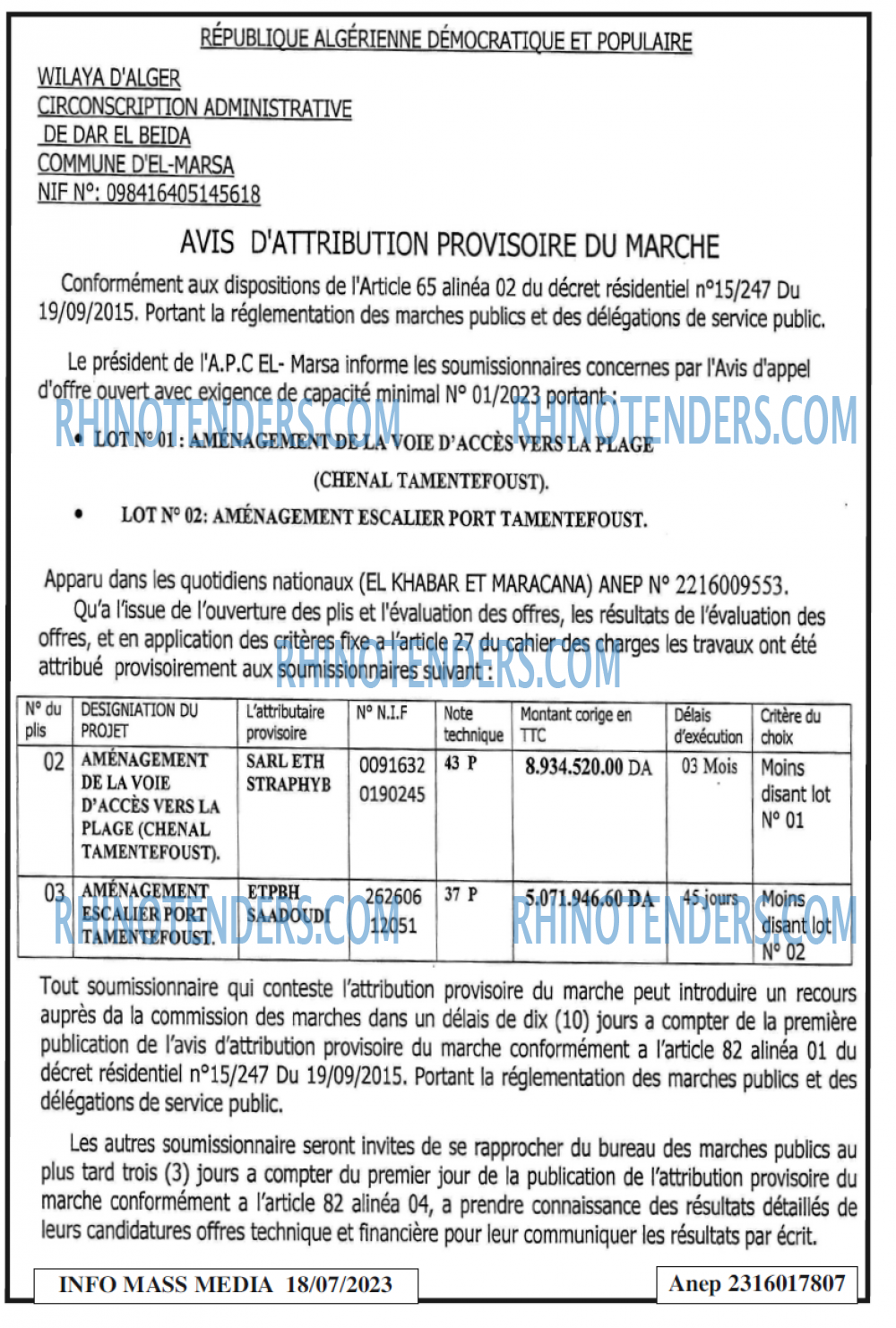 Infos Mass Media
