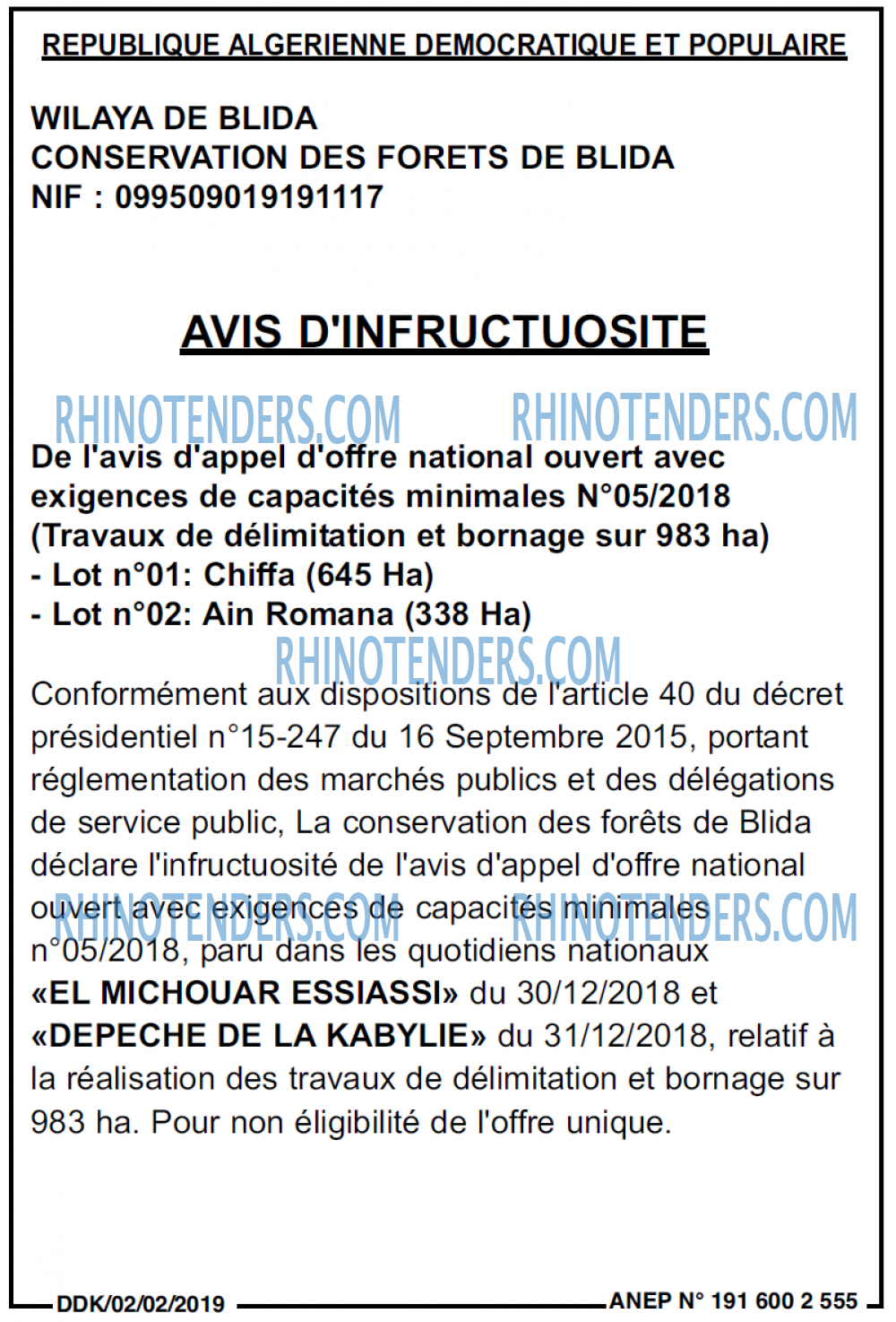 LA DEPECHE DE KABYLIE