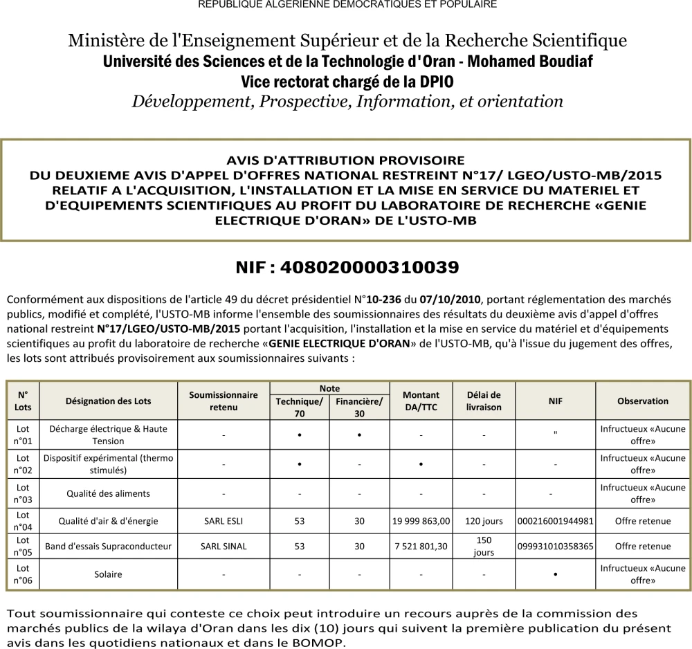 ouest TRIBUNE