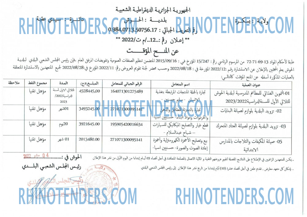 Rhinotenders