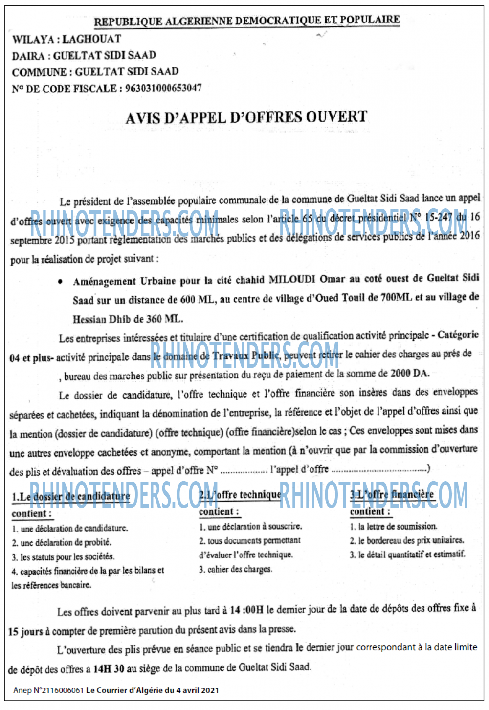 Le Courrier d'Algerie
