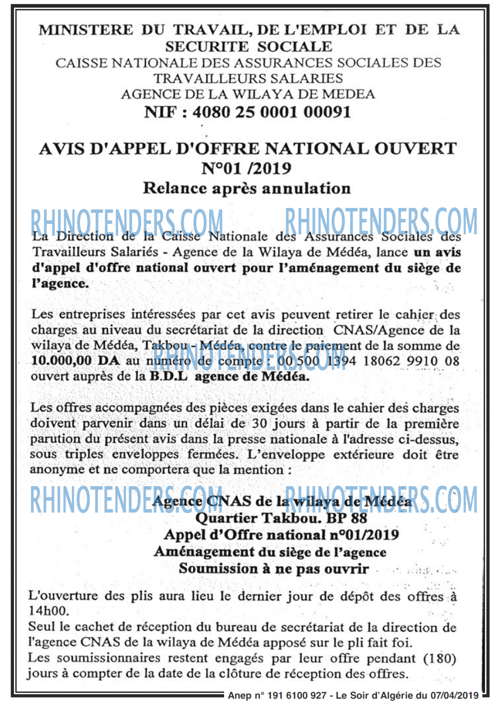 LE SOIR D'ALGERIE