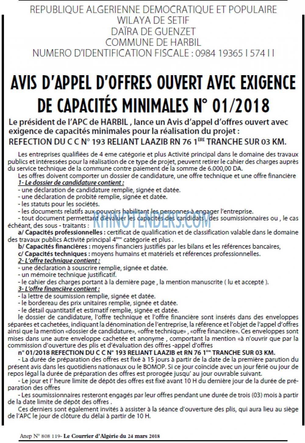 Le Courrier d'Algerie