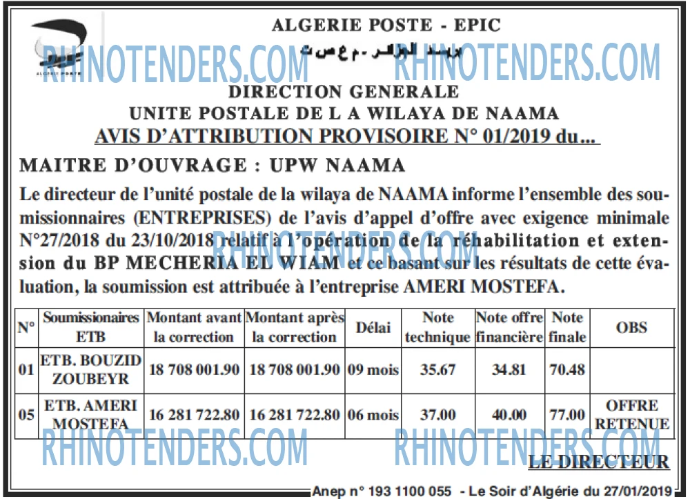 LE SOIR D'ALGERIE