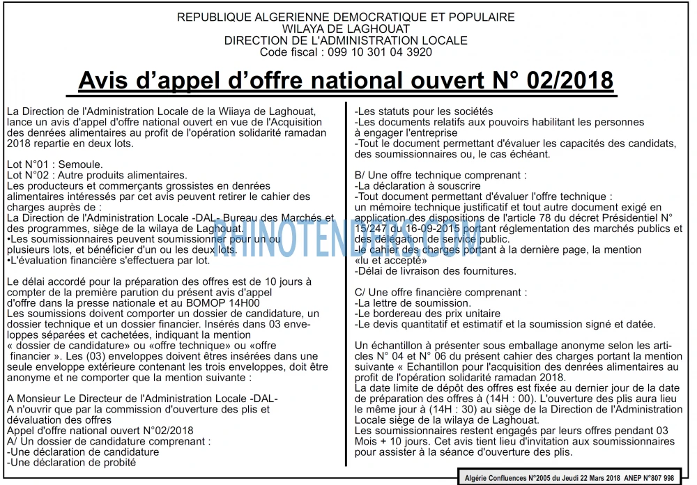 Le Courrier d'Algerie