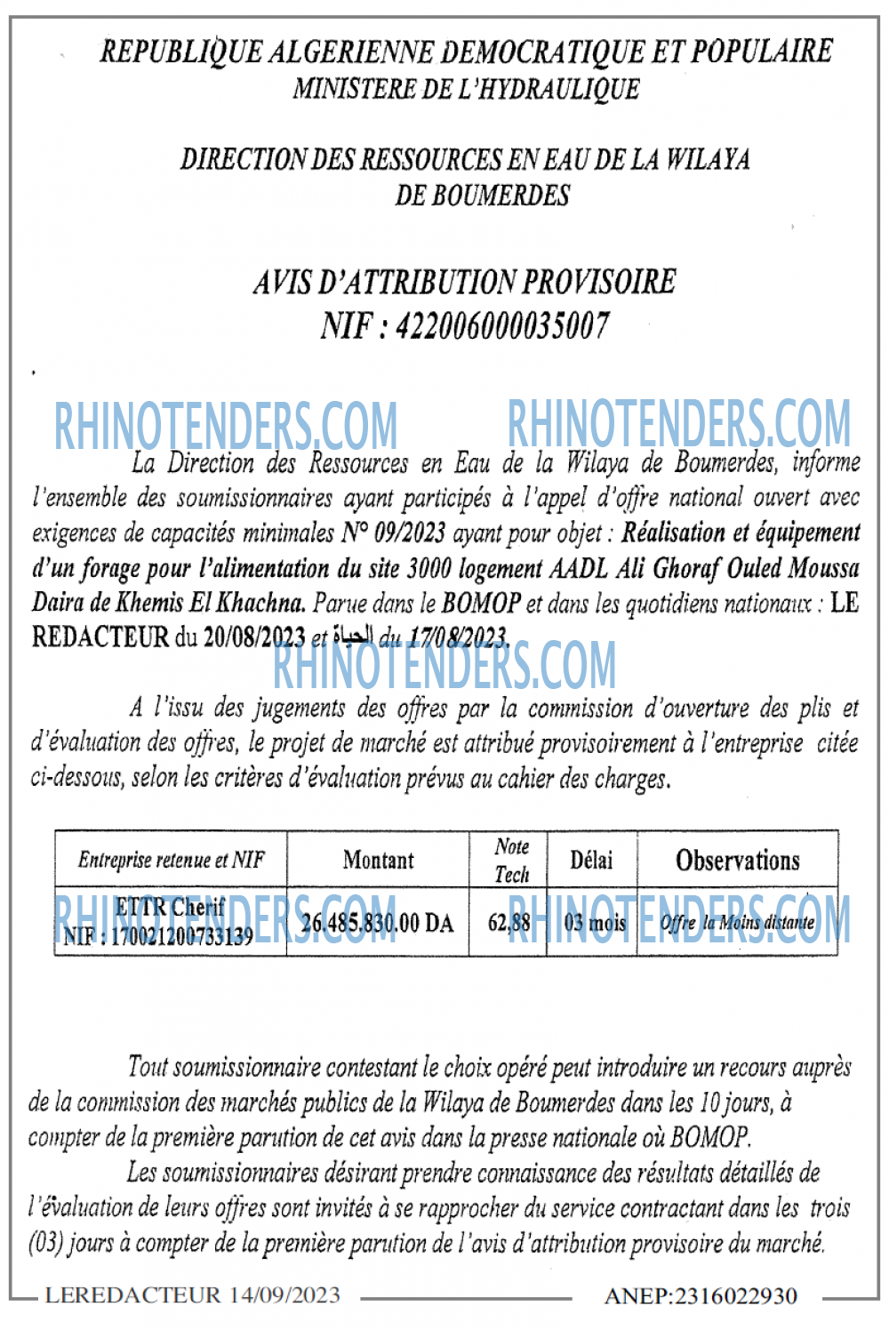 LE REDACTEUR