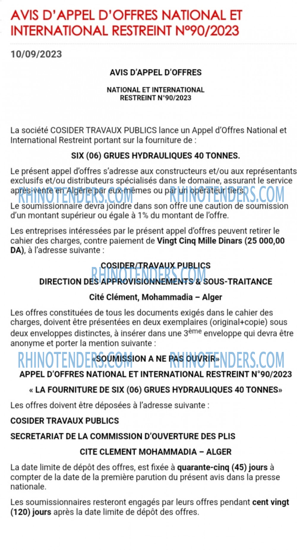 Rhinotenders