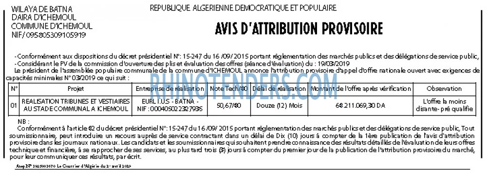 Le Courrier d'Algerie