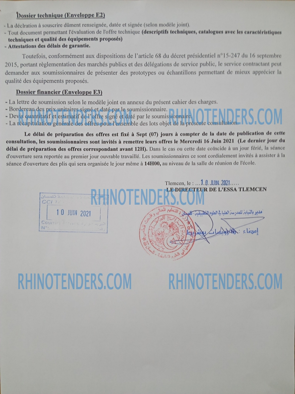 Rhinotenders
