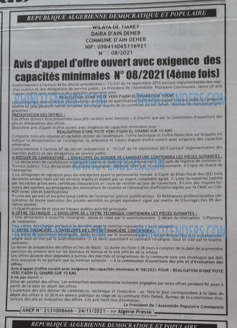 ALGERIE PRESSE