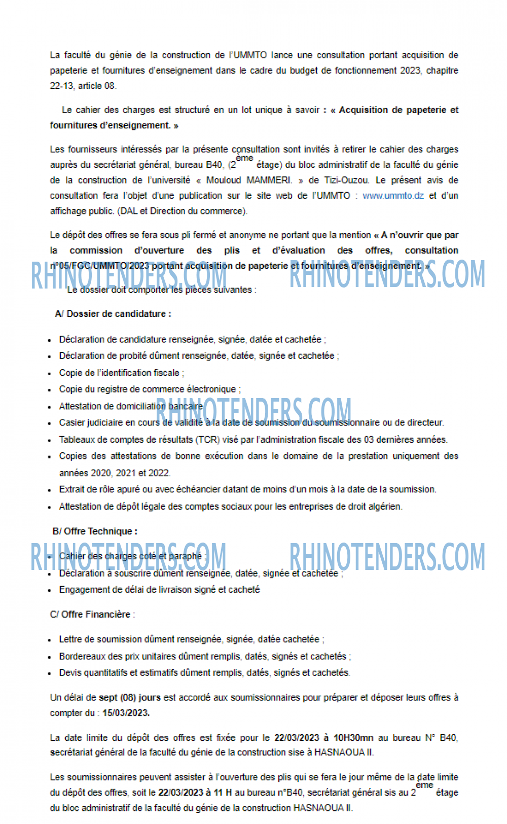 Rhinotenders