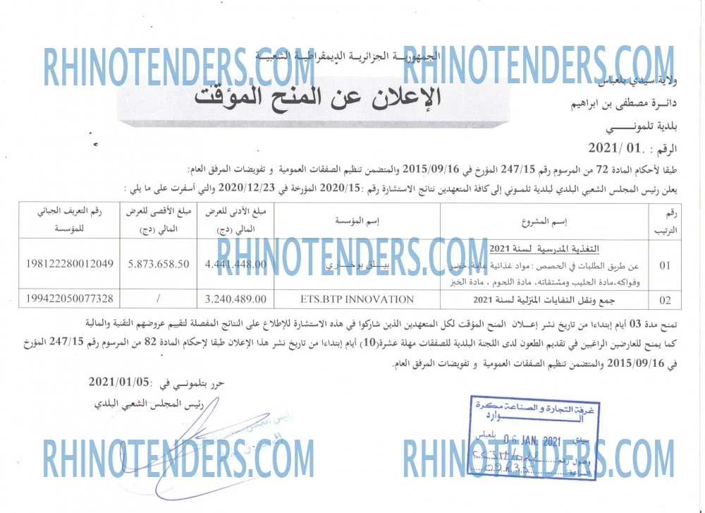 Rhinotenders