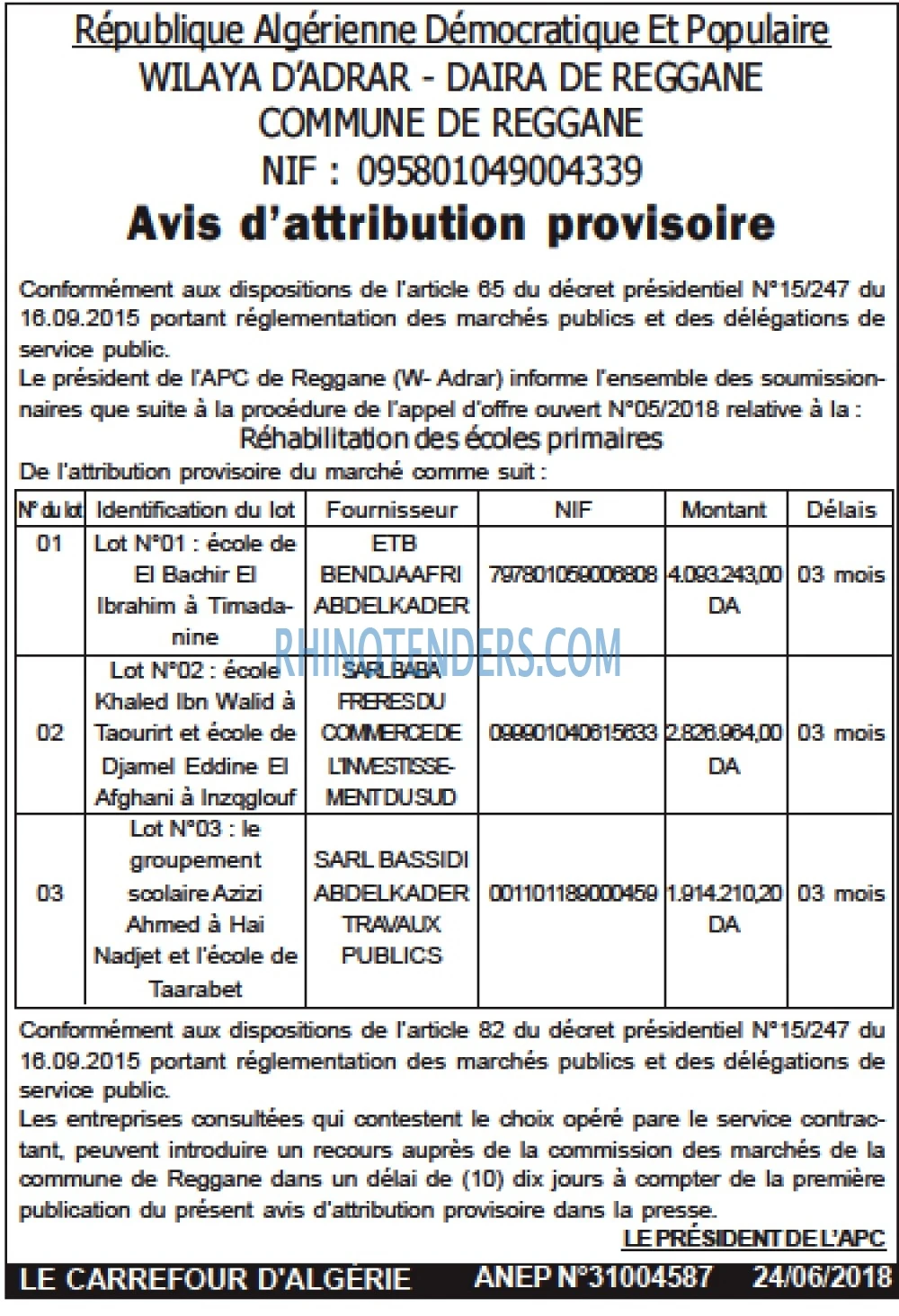 Le Carrefour d'Algérie