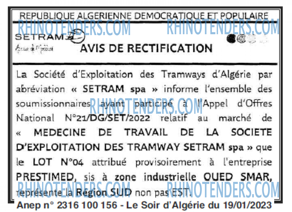 LE SOIR D'ALGERIE