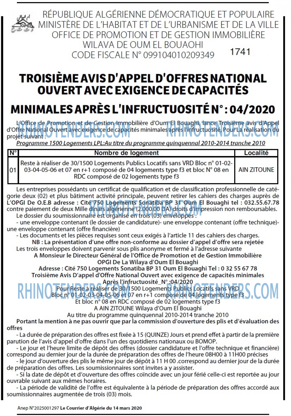 Le Courrier d'Algerie